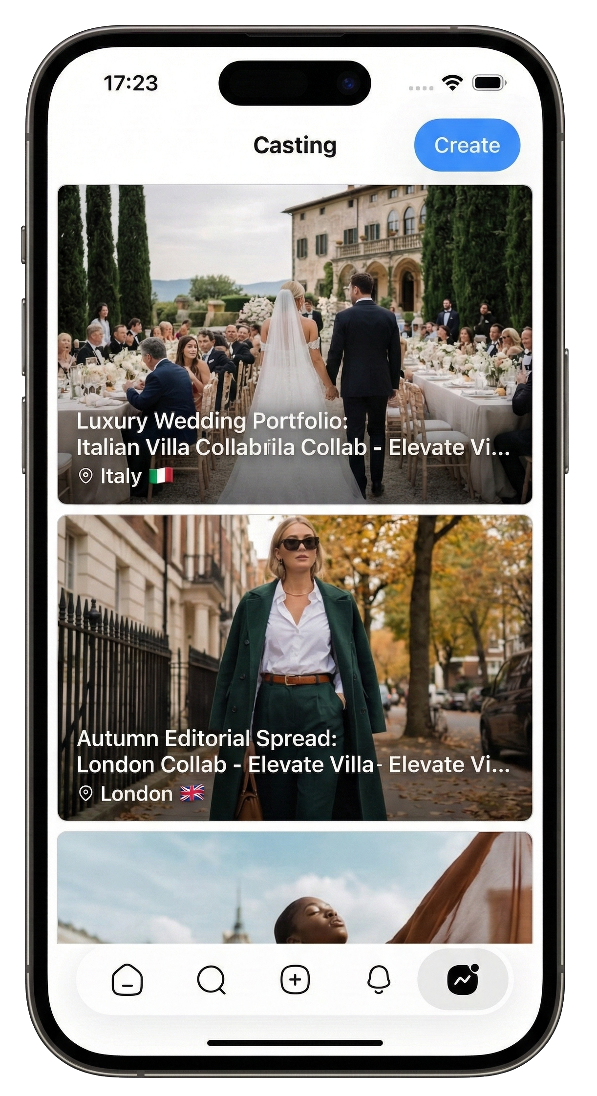 Casting board screen